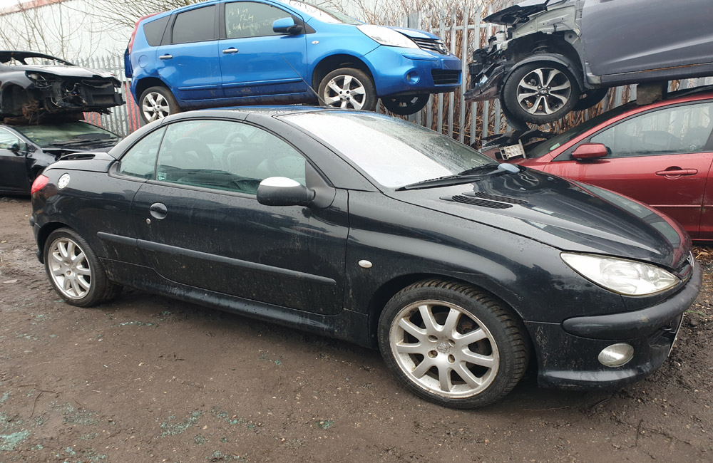 Peugeot 206 CC 2001-2009 breaking parts spares 2.0 Litre Petrol black