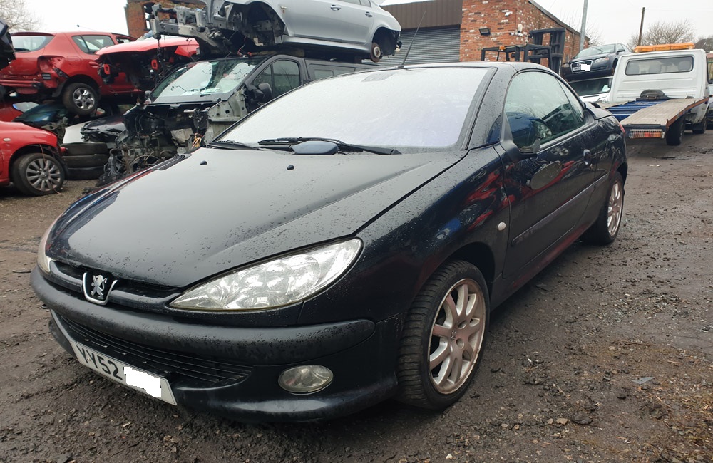 Peugeot 206 CC 2001-2009 breaking parts spares 2.0 Litre Petrol black