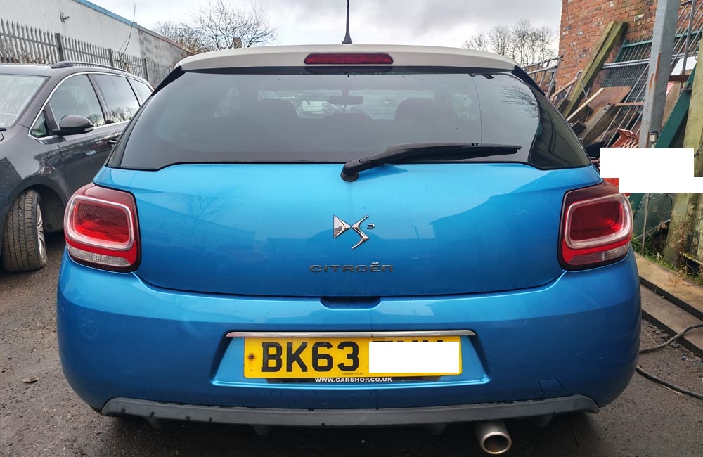 Citroen DS3 MK1 E-HDI Breaking For Parts And Spares Blue